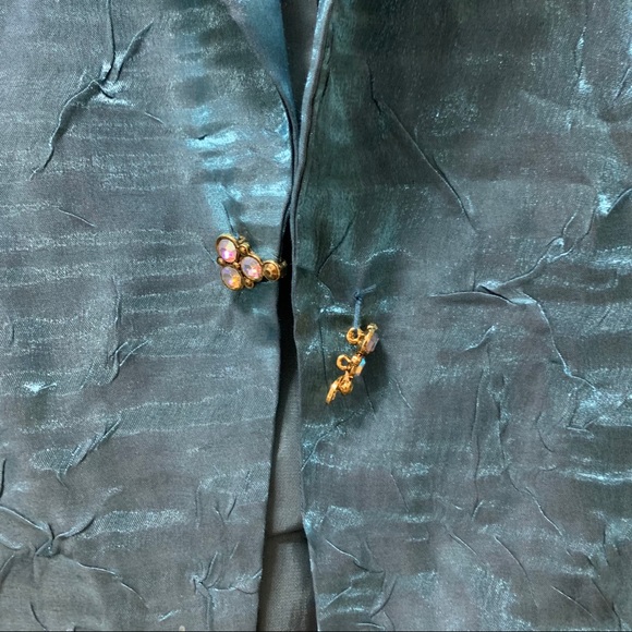 Alex Evenings size 8P blue jacket made in NYC - Picture 3 of 8